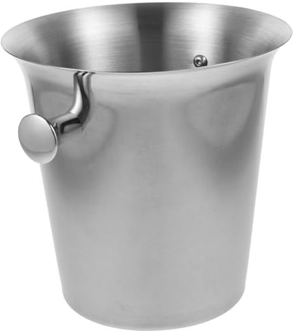 JECOMPRIS Kegelförmiger Eiskübel Für Wein Eisbehälter Aus Metall Mit Großer Kapazität Stilvolles Barzubehör Für Partys