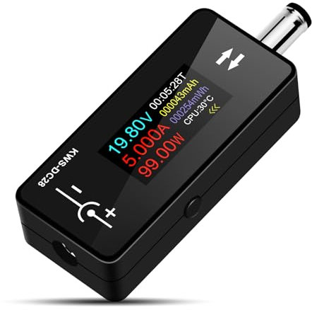 diymore Testeur d'interface DC, écran TFT 0,96, tension, courant, wattmètre, DC 4~30 V 0~12 A