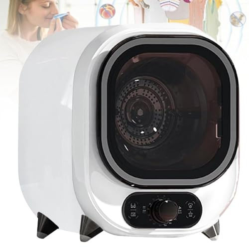 Secadora De Ropa De CondensacióN EléCtrica PortáTil,Con Sonda De Control Temperatura Dual, PequeñA Secadora CondensacióN Con Capacidad Carga 0,8 Kg, Tina Acero Inoxidable, Para Casas(B)