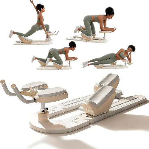 Spine Twist & Stretch Trainer, 3-Fach Höhenverstellbar, Mit LED-Timer, 92 Cm, Gelenkschonendes Training, Bis 100 Kg Belastbarkeit, Heimtrainer Für Taillenformung Und Beinflexibilität
