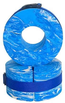 Swim Aquatic Cuffs Set 2 Pcs | EVA, 5.9in X 5.9in X 3.1in, Pink/White & Blue/White | High Buoyancy Water Wings For Kids, Adults, Anfänger | Portable Swim Training