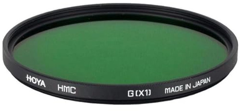 Hoya - 58mm- HMC X1 Green Screw-in Filter - Black & White Photography Filter - Multicoated - Optimized Skin Tones - Ideal for Scenics with Evergreen Forests - Heat-Resistant Optical Glass
