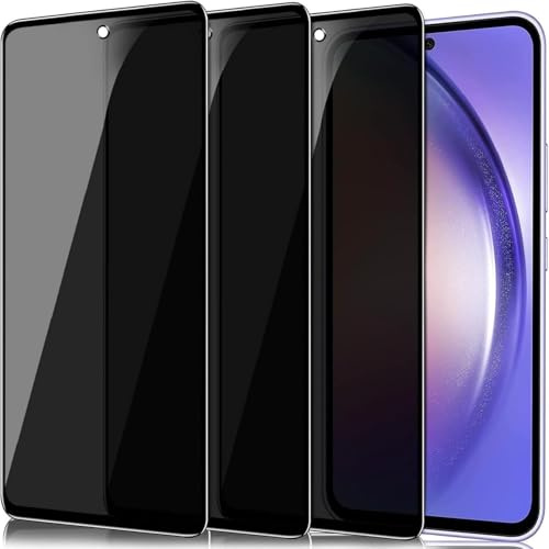 [3 Stück] Privacy Schutzfolie für Samsung Galaxy A50, 9H Härtegrad Anti-Kratzer Full Screen Protector Anti-Spion Tempered Glass Blickschutzfolie