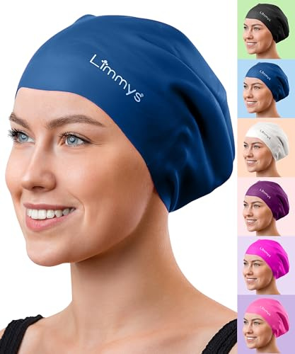 Limmys Premium Badekappe für Damen & Herren – Weiche Silikon Badehaube für Erwachsene – Bequeme, Stromlinienförmige Passform, Chlorresistent, Hypoallergen, Schwimmhaube für Training & Freizeit