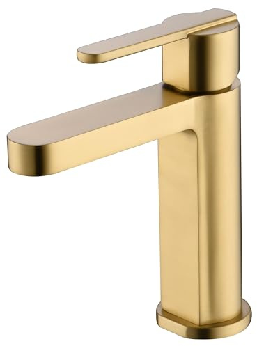 IMEX BDR001-1OC ROMA Monomando Lavabo Oro Cepillado