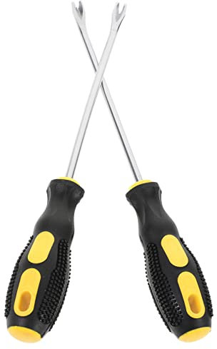 SEWOART Estrattore Manuale Design Semplice e Comodo Stili multipli 2 Pezzi Impugnatura in Gomma e Acciaio Resistente per Rimuovere Graffette e Chiodi Stili multipli per Carpentieri Lavori Fai-da-te