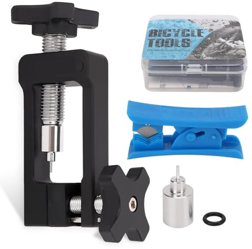Mountainbike Bremse Ölnadel Werkzeug, Mtb Hydraulische Scheibenbremse Schlauch Armatur Ölnadel Einsetzwerkzeug Set, Mit Schnurschneider, Für Die Reparatur Von Rennrädern