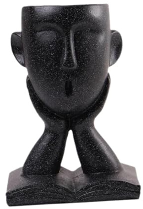 JISADER Maceta, contenedor de Plantas, Estatua, decoración de Regalo, macetas de Adorno de Resina para Exteriores para Cocina, hogar, Escritorio, Oficina, Style a