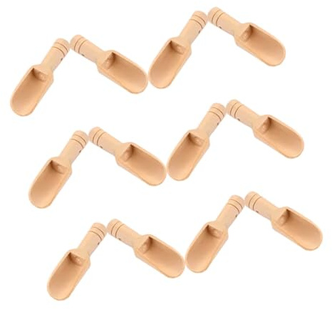 UPKOCH 12pièces Cuillère Bois pour Sel De Bain Thé Et Épices Scoop Multifonctionnel Bois pour Mesurer Et Transférer Ingrédients avec Style