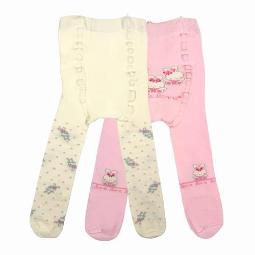 LEON D'ORO Collant Bambina Neonato Calzamaglia Bambina cotone 6 mesi 12 mesi 18 mesi 2 PAIA Made in Italy (IT, Età, 6 mesi, 12 mesi, ASS 7 2 PAIA)