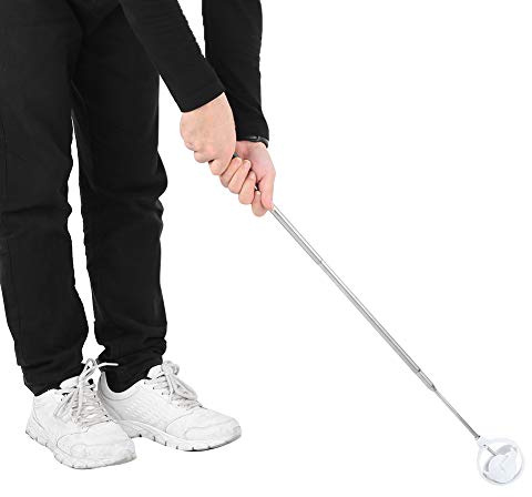 POENVFPO Golfball Retriever, 8 Sektioner Teleskopstång med Gummihandtag, för Att Plocka Upp Golfbollar i Hörn eller Pool