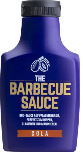 THE BARBECUE SAUCE COLA | BBQ Sauce auf Pflaumenbasis | Zimt-säuerliche BBQ Soße für Pulled Pork, Burger & Ribs | Cola-Grillsauce | Perfekt als Dip, Glasur & Marinade | GELD-ZURÜCK GARANTIE | 390g