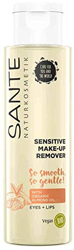 Sante Naturkosmetik Entferner 2 Phasen Drehmaschine Augen und Lippen Make-up weich & beruhigend Vegan (100 ml)