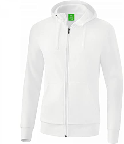Erima Herren Basic Kapuzensweat Jacke (2072103), weiß, M