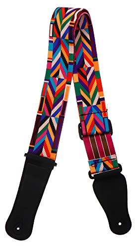 Gitarrengurt Banjo Gurt Ukulele-schultergurt Ukulelengurt Regenbogen Ukelele Zubehör Gürtelschnalle Gürtel Ukulele Gurt Haken Bunter Ukulelengürtel Banjo-gurt Polyester Bass Liner