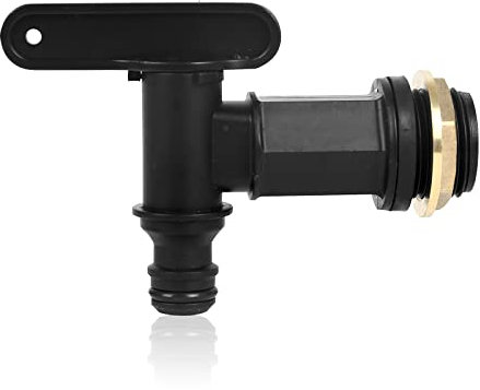 Grifo de agua para barril de lluvia de 3/4 pulgadas, adaptador IBC, accesorios de manguera con cierre de latón