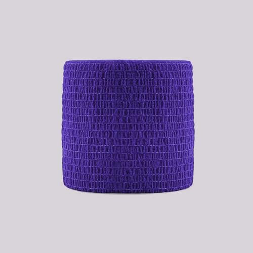 KEOJI Nastro Avvolgente Benda Elastica Autoadesiva Sportiva Colorata 4,8 M Per Cuscinetti Di Supporto Ginocchio Dito Caviglia Palmo Spalla-Biue Scuro,5cmx4.8m