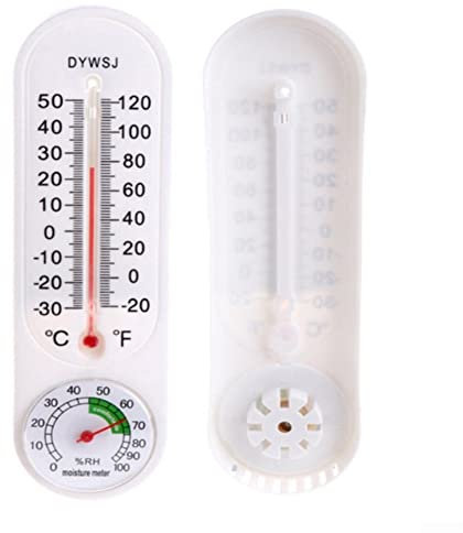 Thermomètre d'extérieur, thermomètre mural, hygromètre, température pour l'intérieur et l'extérieur, le jardin, le bureau, résistant aux intempéries