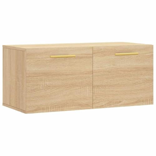 vidaXL Wandschrank Sonoma-Eiche 80x36,5x35 cm Holzwerkstoff