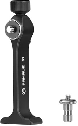 FANAUE Fanaue - Adattatore per treppiede binocolo in alluminio, a sgancio rapido, accessori per montaggio binocolo universale rimovibile con filettatura da 1/4-20, compatibile con Arca Swiss e testa