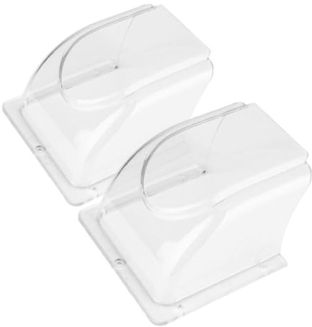 Homoyoyo 2st wasserdichte Abdeckung Für Zugangskontrolle Ring-türklingelabdeckung Abdeckung Für Türklingel Türklingelschutz Fingerabdruck-Maschine Schalter Transparenter STK Winddicht