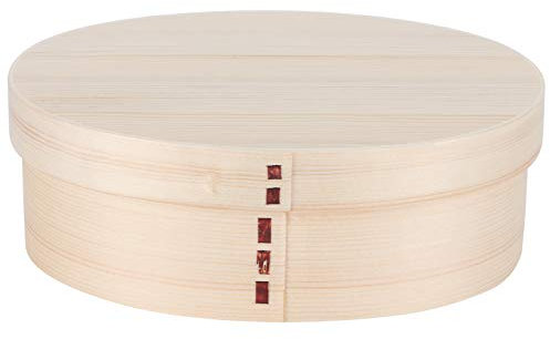 ANKROYU Wooden Bento Box, 17.5x13.5cm Portable Food Container, Wooden Lunch Box, Food Fruits Storage Container, Bento Boxes for Worker Adults (17.5 * 13.5 Wood Color Oval Lunch Box)