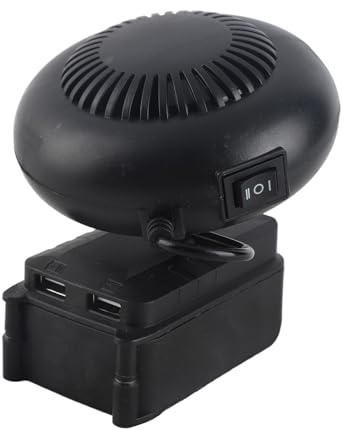 Battery Powered Space Heater, 170W Heaters for Indoor Use with 2 Temperature, Mini Personal Heater Compatible with 20V Lithium Ion Battery