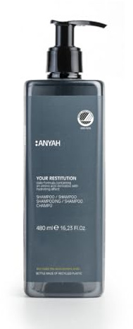ANYAH Shampoo Idratante & Shampoo Secco Vegano – Per capelli secchi, rafforza e protegge il cuoio capelluto, unisex, certificato Nordic Ecolabel, 480ml