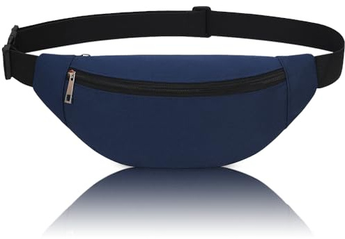 Bauchtasche Hüfttasche Herren Damen Klein Gürteltasche Sport Bum Hip Bag Männer Frauen Waist Fanny Pack für Reise Wandern Hundetraining Outdoor (Blau)