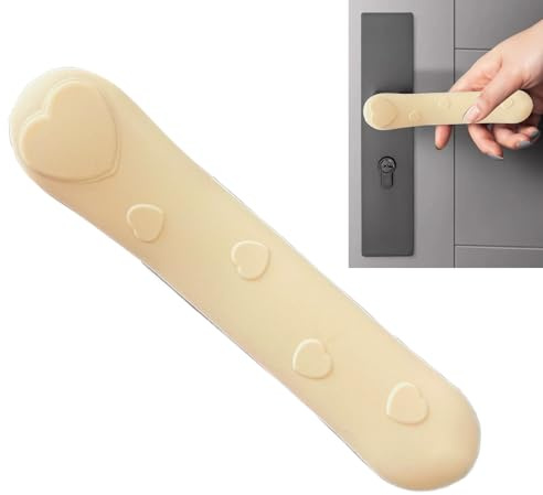 Copertura in Silicone per Pomello della Porta,Copertura di Sicurezza per Maniglia della Porta - Protezione Sicurezza Bambini Con Motivo Cuore Per Camera Da Cucina Bagno Maniglie Piane Quadrate