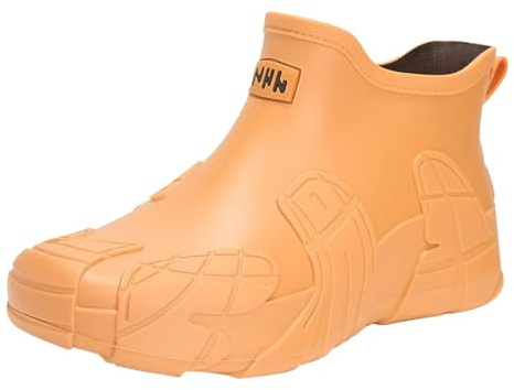 Ankle Wellies Waterproof Boots for Women UK Ladies Garden Shoes Habit Gardening Shoes for Men Men's Rain Boots Water Top Wear Rubber Student Casual Fashion All Outdoor Work Fishing Car Wash Kitchen