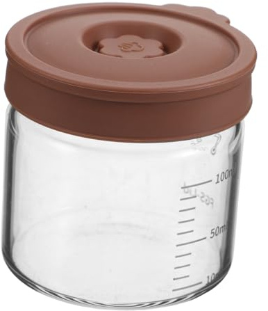 Tarro de Cristal de 100ml con Tapa Hermética de Silicona para Cocina
