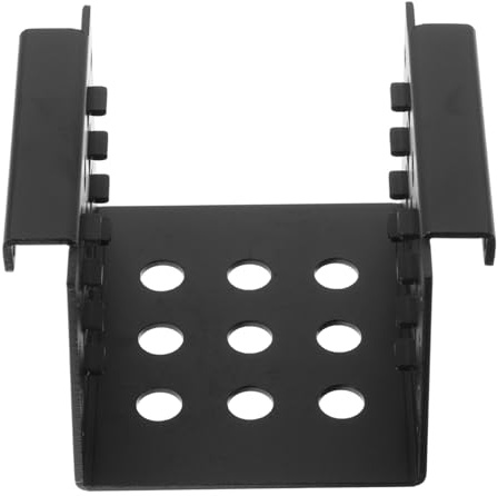 Hemobllo Soporte Para Disco Duro 2,5 a 3,5 Para Pc, Jaula Metálica Compacta, Compatible Con Caja De Ordenador, Montaje Seguro y Antivibraciones, Accesorio Informático Negro
