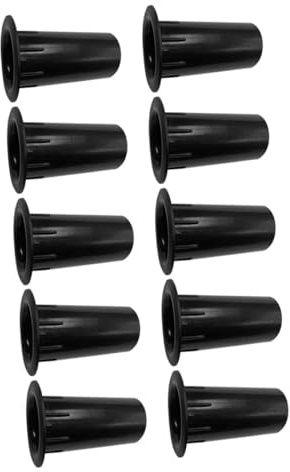 Tubo Reflex Nero in Plastica 10 Pezzi per Cassa Acustica | Montaggio Semplice, Plastica Resistente alle Macchie, per Diffusore Portatile e Domestico, Accessorio di Ricambio