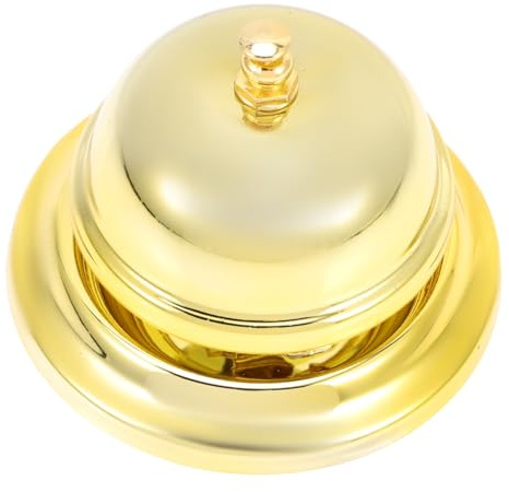 NULYLU Campanello da Tavolo in Lega Resistente e Sicuro per Ristoranti Giochi e Chiamate di Servizio Design Semplice ed Elegante Stile e Colore Casuale per Anziani e Colore Casuale