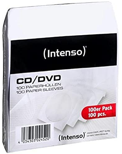 Intenso Estuches de CD y DVD (100) 9001304 Blanco vacía