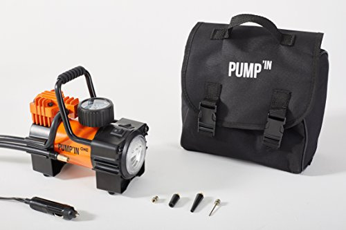 Pumpin - ONE Mini-Compresseur avec Lampe et Manometre, 140W