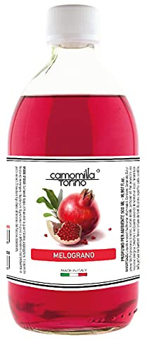 Ricarica profumo 500ml. in 25 fragranze per diffusore a bastoncini. Italy. Fiori Frutti Diffusore per ambienti 500 ml.Camomilla (melograno)