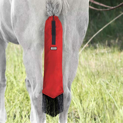 Harrison Howard Bolsa de Cola de Caballo con Flecos, Color Rojo Escarlata