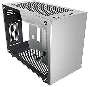 Noua Parvus Q2 Silver Case Mini ITX per PC Office Mini Tower 0.5MM SPCC 4*USB3.0/2.0 Pannelli Laterali in Vetro Temperato (AxPxL: 264x349x185 mm)