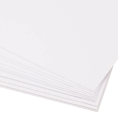 Craftelier - Pack 25 Cartulinas de Doble Cara | Material Ideal para Proyectos de Tarjetería, Scrapbooking y Manualidades | Gramaje 250 gsm | Tamaño A3 (29,7 cm x 42 cm) - Color Blanco