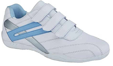 Womens Shoes Casual Trainers Womens Trainers Ladies Trainers Touch Fasten Shoes Touch Fastening Trainers Casual Shoes Black/White/Fuchsia 8 UK