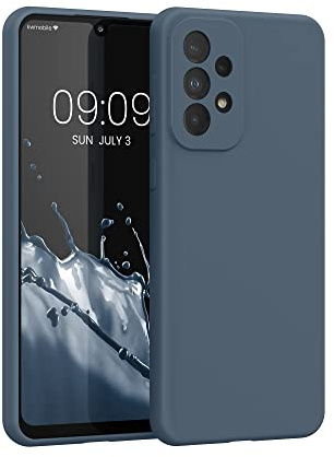 kwmobile Housse Compatible avec Samsung Galaxy A33 5G Coque - Housse de téléphone Protection Souple en TPU Silicone - Ardoise foncée