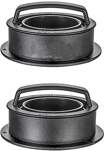 Commercial Professional 2 Pcs Hamburger Maker, 3 in 1 Burger Press Round Shape, Non-Stick PaMaker Mold, for Stuffed Cheeseburger Slider Stuffer