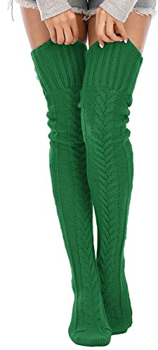 Leoparts Damen Knitted Leg Warmers Beinstulpen für Damen (1er Pack)