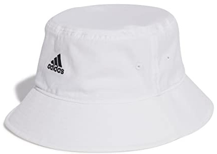 adidas Unisex - Adulto Classic Cotton Bucket Hat, White / Black, M