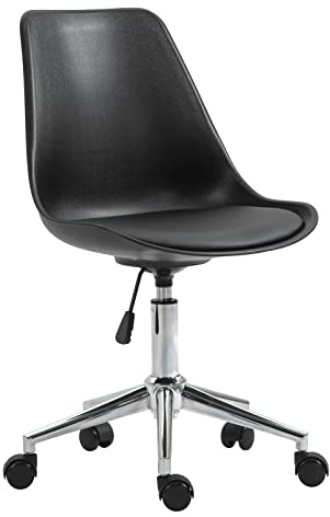 SVITA Eddy Schreibtischstuhl für Kinder Drehstuhl Kinderschreibtischstuhl Indoor Kinderzimmer höhenverstellbar Schwarz