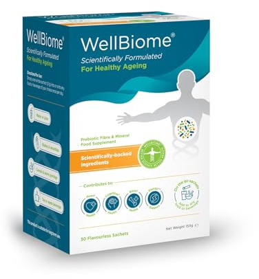 WellBiome® – Mineralisch angereicherter präbiotischer Faserkomplex für die tägliche Darmgesundheit. Unterstützt Verdauung, Immunsystem und Mikrobiom-Gleichgewicht. 30 Portionen.