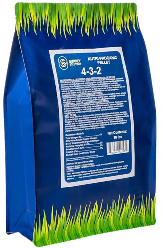 Supply Solutions 4-3-2 Nutri-Proganic Pellets Fertilizer - Ideal for Vegetable Garden, Fruit trees and House Plants - All Purpose Chicken Manure Fertilizer for Indoor and Outdoor Variety of Food Crops