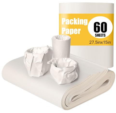 Packpapier, 60 Blatt, 70×38cm, Zeitungspapier Packpapier Zeitungspapier Umzug Papier 60 g/m² wickeln, gemacht für Umzug, Dekoration, Bastelarbeiten, Verpackung & Versand Seidenpapier